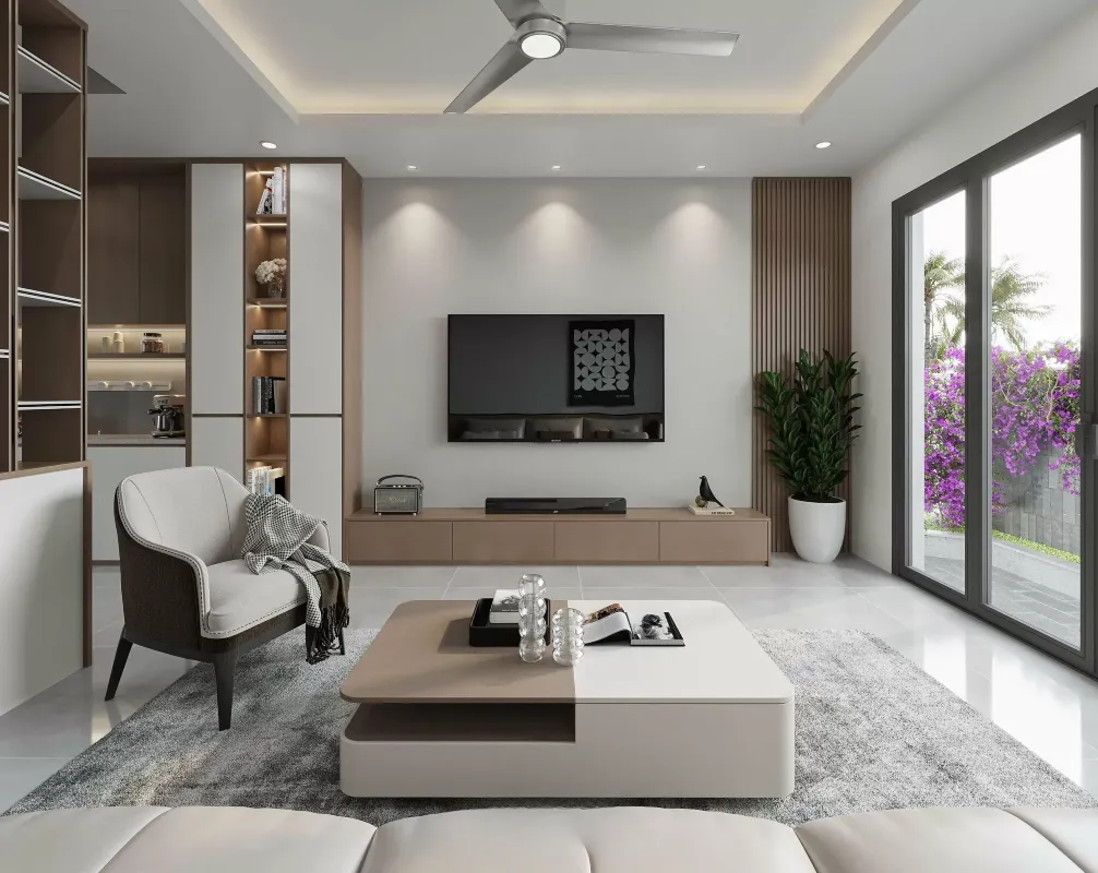 Mẫu trang trí phòng khách nhỏ 15m2