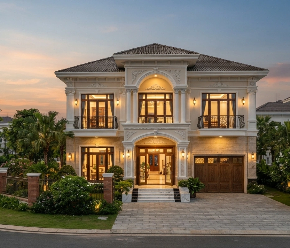 Thiết Kế Biệt Thự Tân Cổ Điển Cần Chú Trọng Những Yếu Tố Nào?